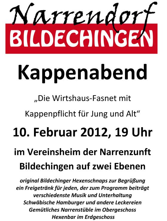 Kappenabend 2012